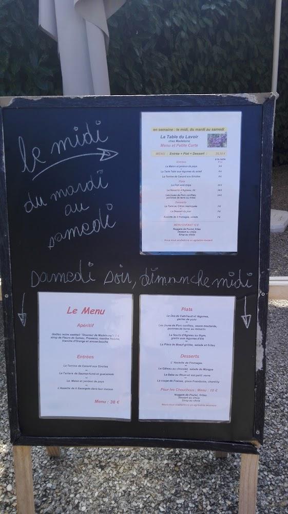 La Table du Lavoir - Menu Image 3